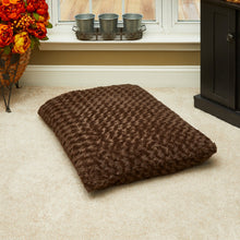 Brown Lux Faux Fur Rectangle Pet Bed - 2
