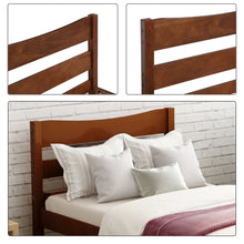 Twin Wood Brown Bed