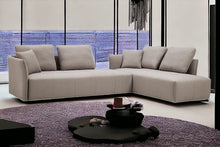 Mod Light Gray Fabric Modular Sectional Sofa Bed