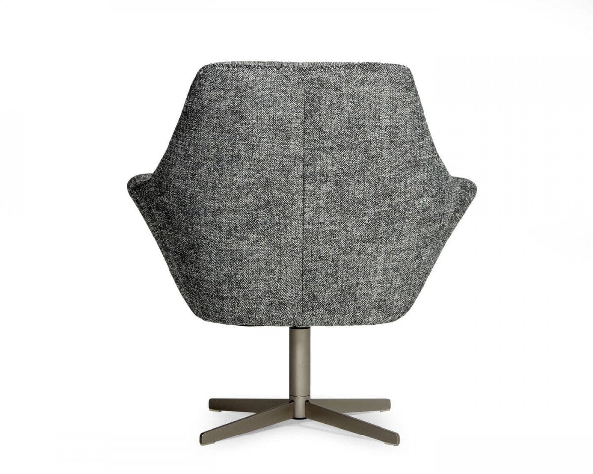 Silla Industrial Gris Oscuro Con Giratorio De Metal
