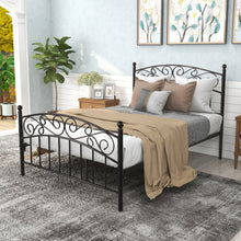 Iron Full Double Black Bed