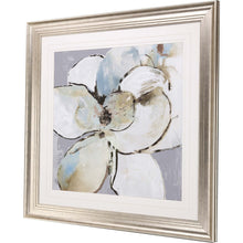 Emerald Flower I Framed Art Silver Picture Frame Print Wall Art