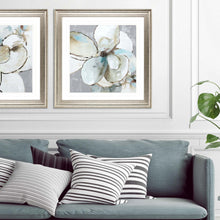 Emerald Flower Ii Framed Art Silver Picture Frame Print Wall Art