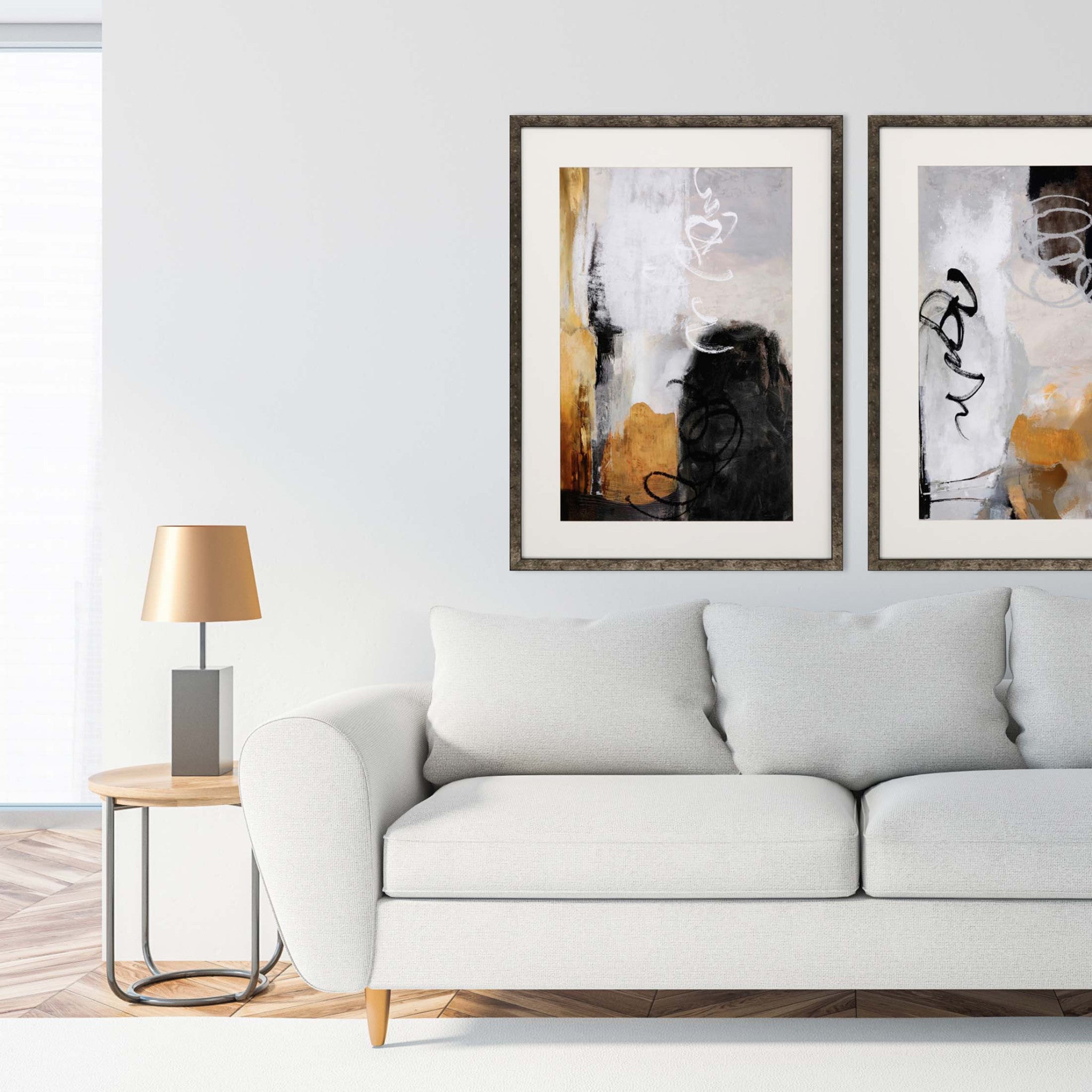 Oxidize - Express Framed Art Brown Picture Frame Print Wall Art