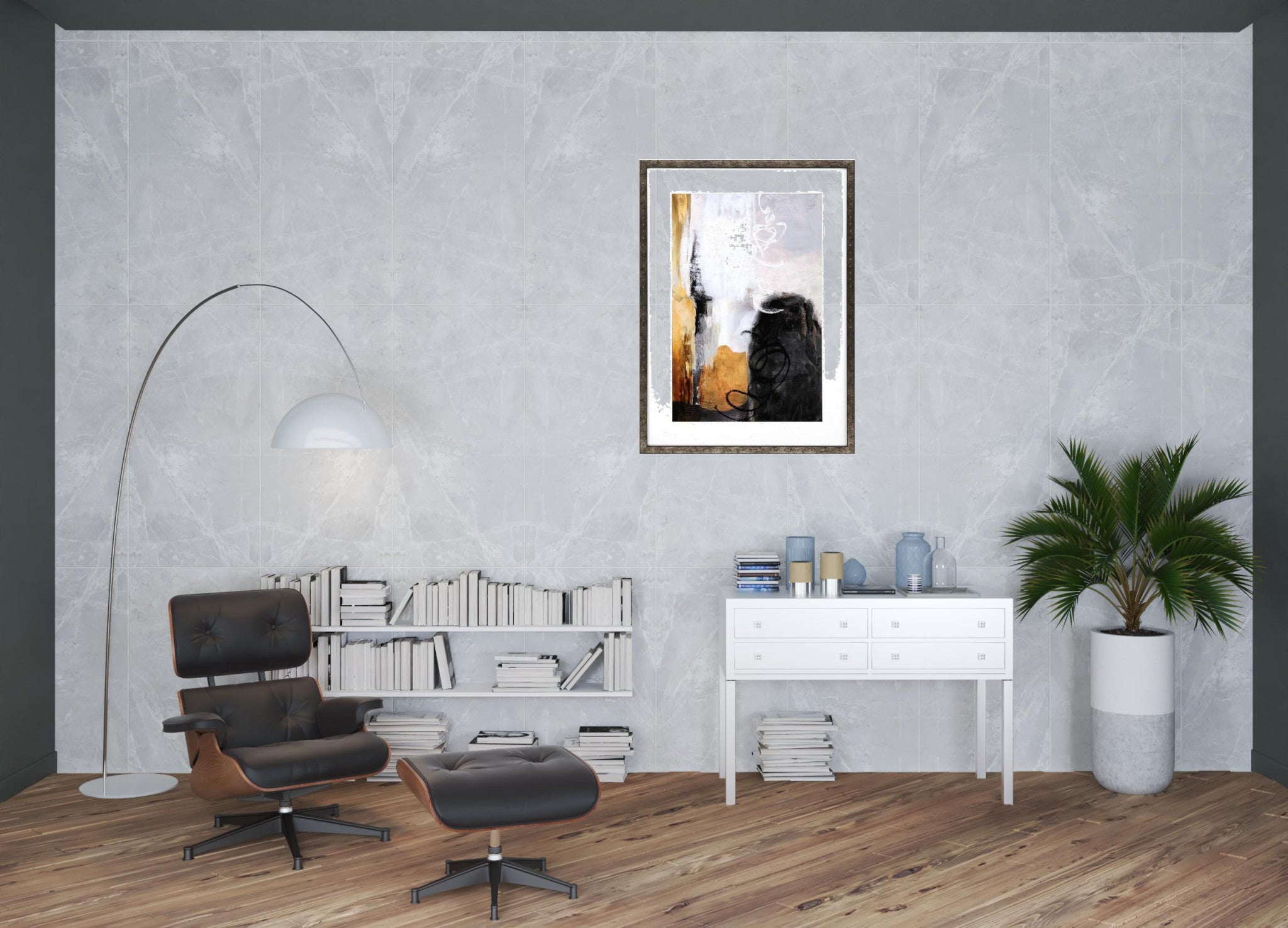 Oxidize - Express Framed Art Brown Picture Frame Print Wall Art