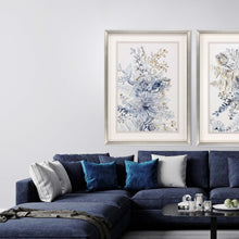 Royal Blue I Framed Art Silver Picture Frame Print Wall Art