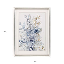 Royal Blue I Framed Art Silver Picture Frame Print Wall Art