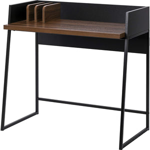Contemporary Brown and Black Computer And Writing Desk