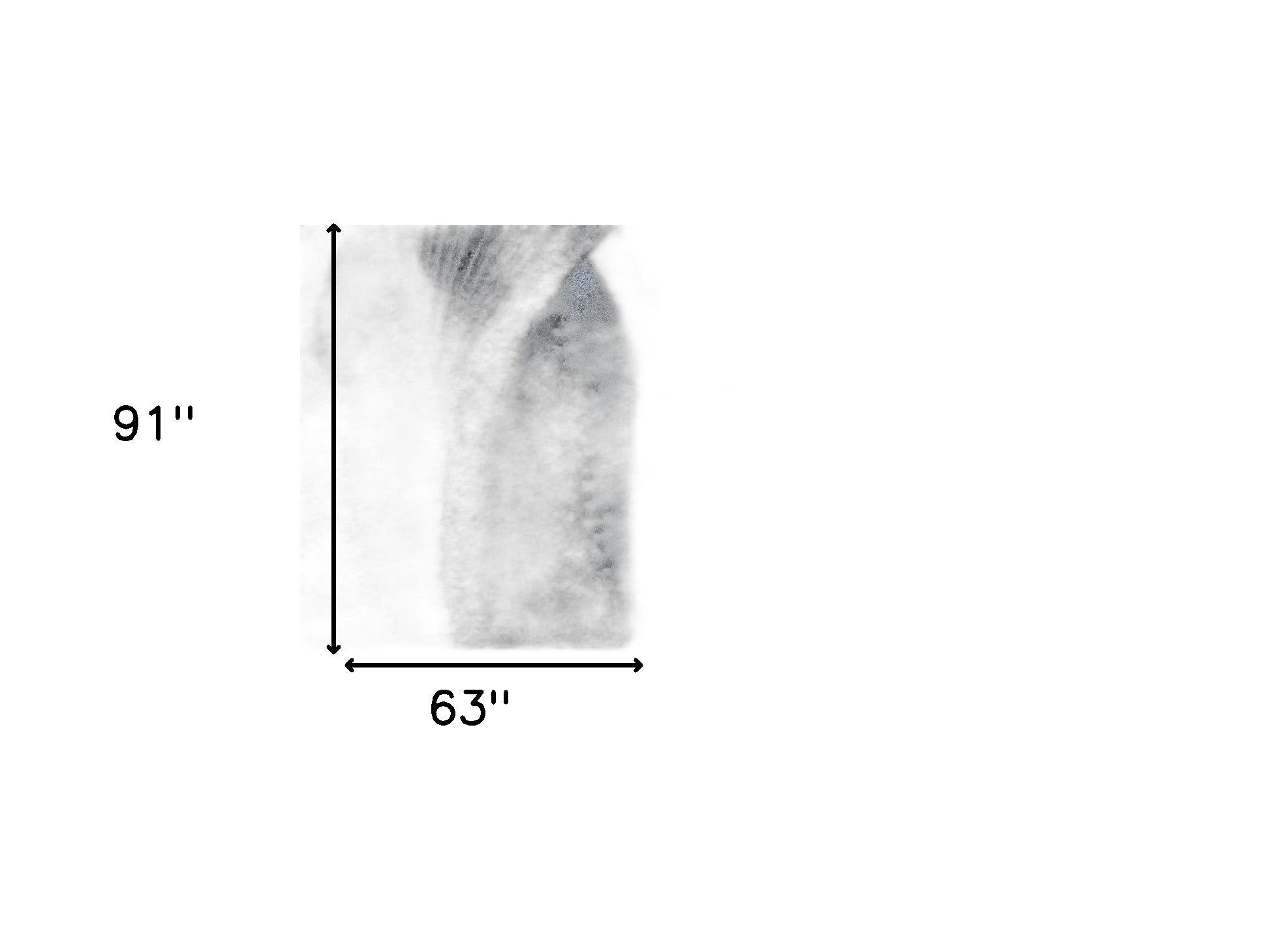 5’ x 8’ Gray Blue Abstract Waves Modern Area Rug