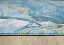 Blue Sage Abstract Stone Modern Area Rug - 5’ x 8’