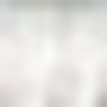 2’ x 7’ Blue Red Abstract Painting Modern Runner Rug