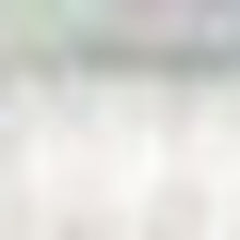 2’ x 7’ Blue Red Abstract Painting Modern Runner Rug