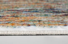 6’ x 9’ Blue Red Abstract Painting Modern Area Rug