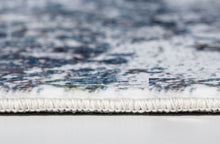 6’ x 9’ Gray Blue Abstract Galaxy Area Rug