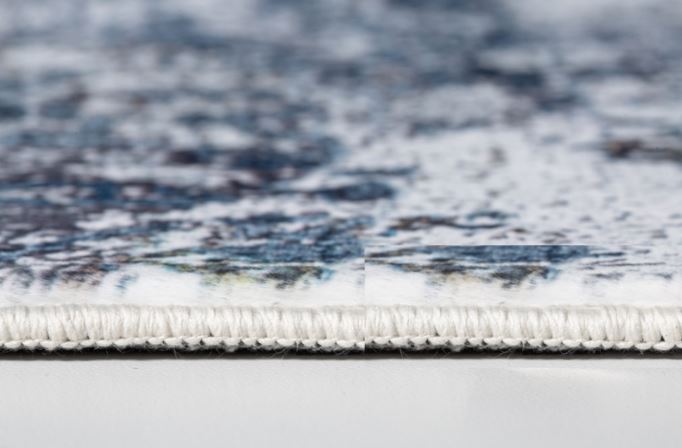 8’ x 10’ Gray Blue Abstract Galaxy Area Rug