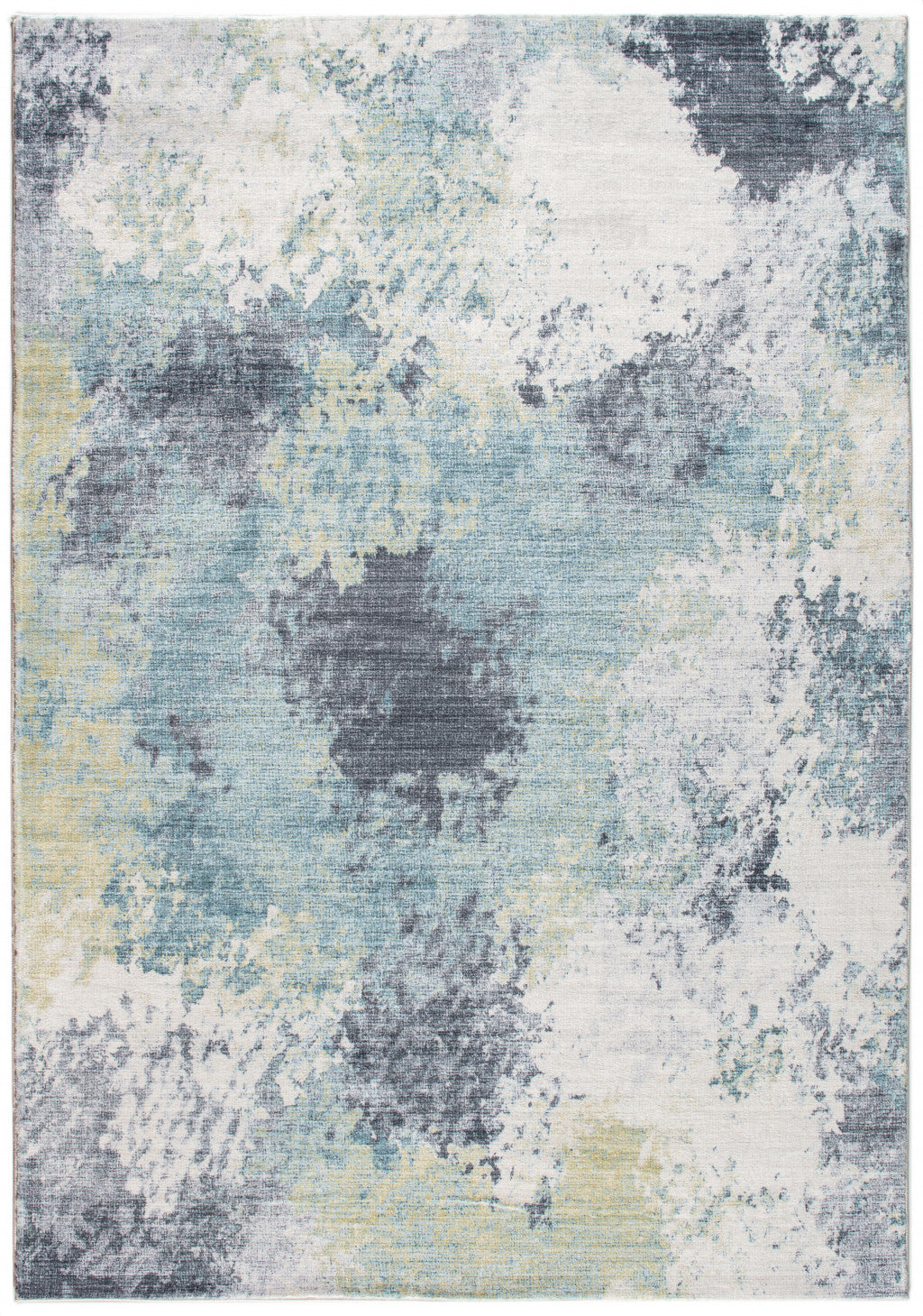 6’ x 9’ Blue Yellow Abstract Sky Area Rug