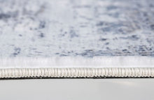 2’ x 7’ Gray Distressed Marble Runner Rug