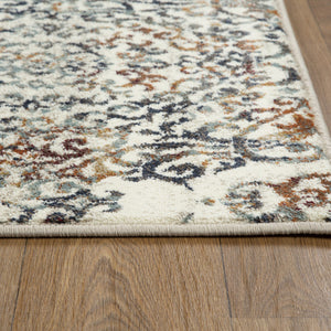 2’ x 8’ Ivory Brown Decorative Diamond Runner Rug