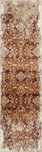 2’ x 8’ Rust Ivory Distressed Diamonds Runner Rug