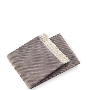 Soft Taupe Links Pattern Throw Blanket