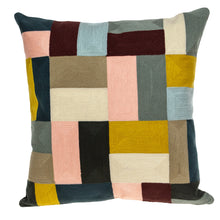 Cojín 100% algodón con cremallera amarilla y negra de 20 