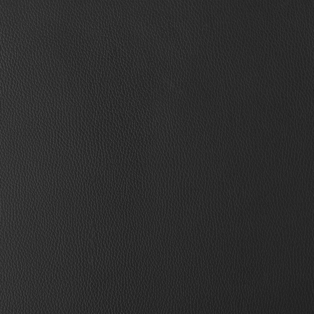 34" Gray Faux Leather And Iron Swivel Low Back Counter Height Bar Chair