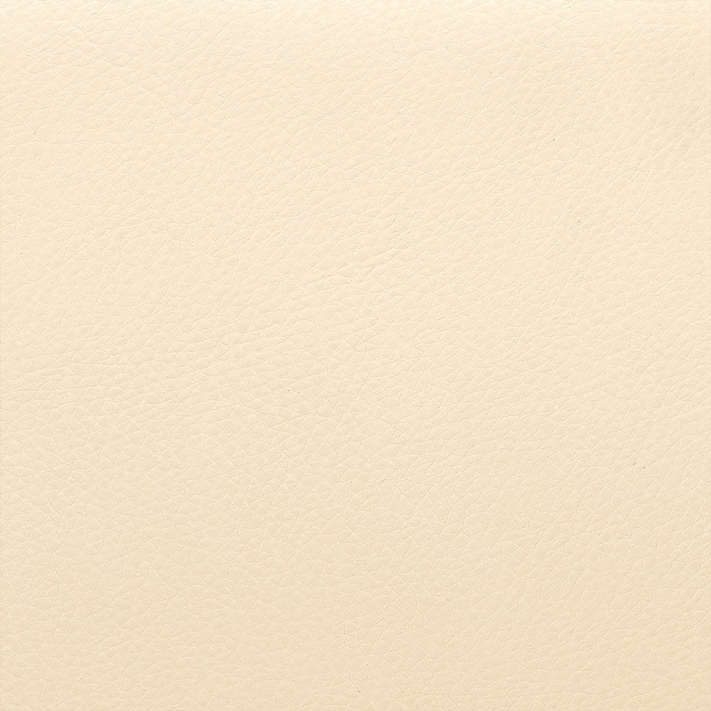 41" Cream And Brown Faux Leather Solid Wood Swivel Low Back Bar Height Chair With Footrest