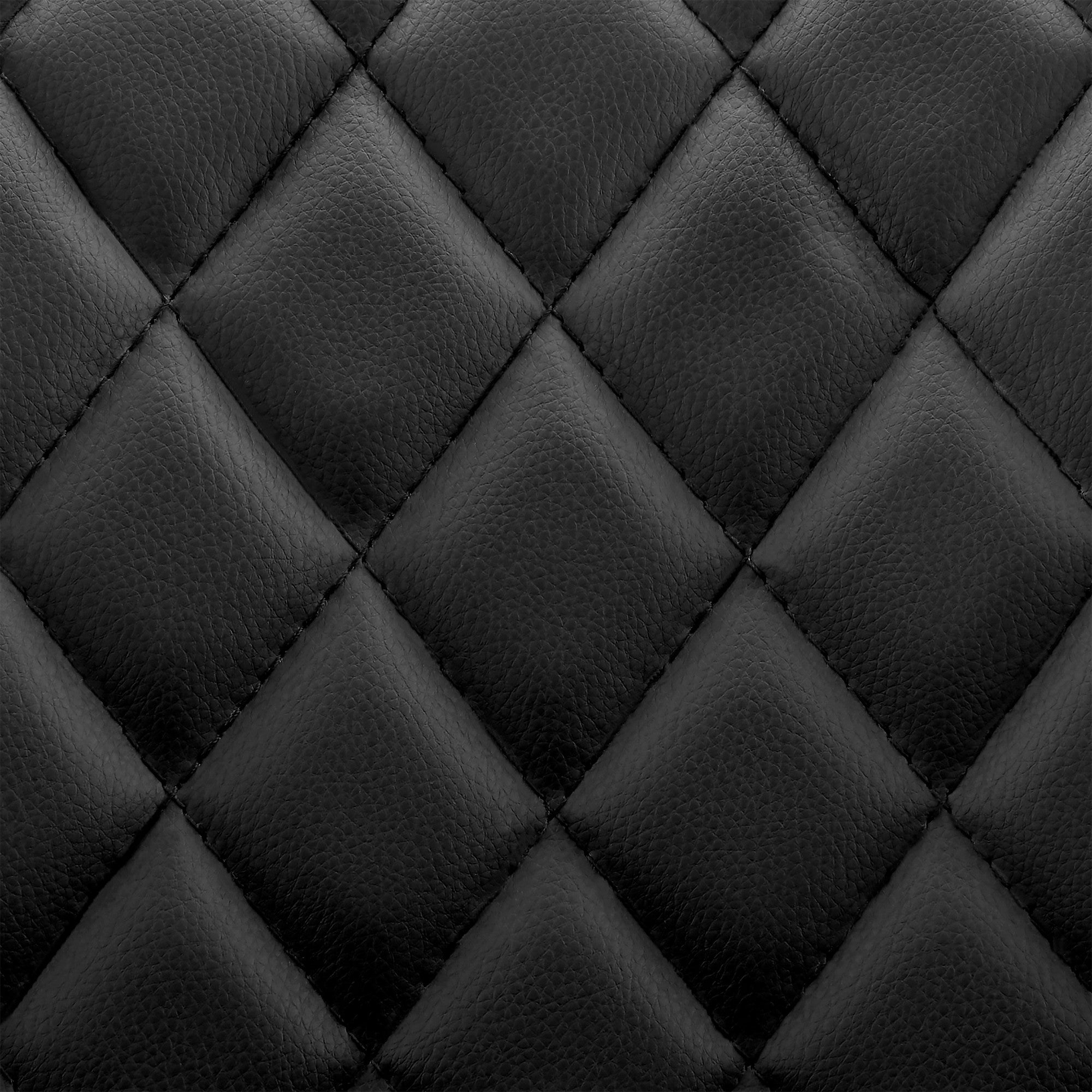 45" Black Faux Leather Walnut And Iron Swivel Adjustable Height Bar Chair