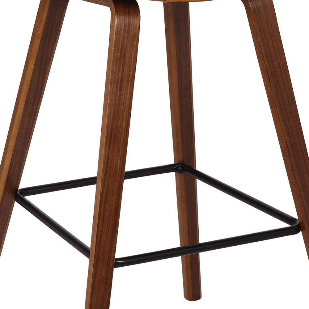 29 英寸奶油色人造皮革中世紀現代酒吧凳