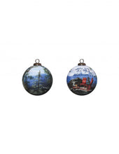 Scenic Life is Better in the Mountains Hand Painted Mouth Blown Glass Ornament