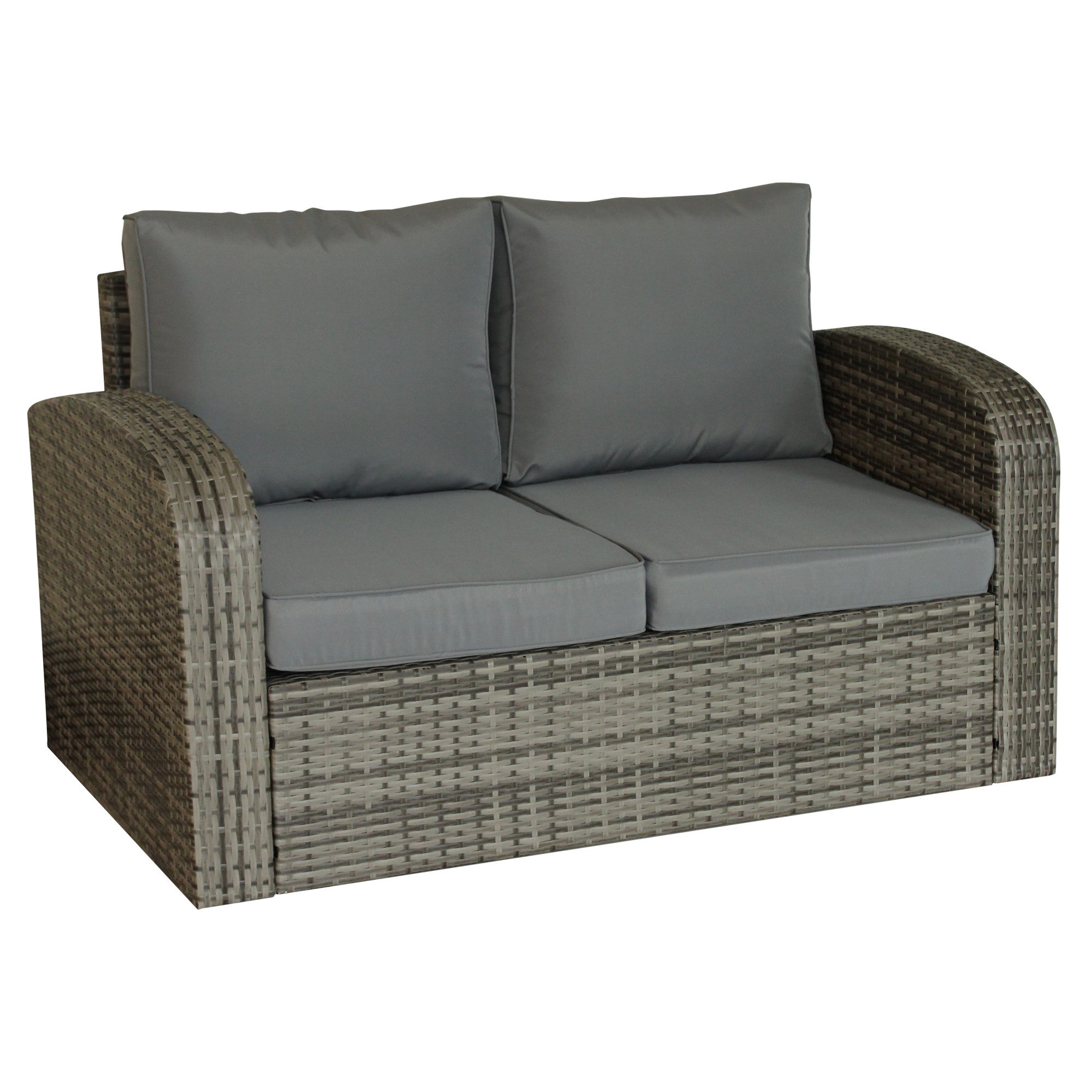 32" Gray Standard Love Seat