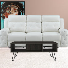 40 英寸碳纖維濃縮咖啡木質矩形咖啡桌