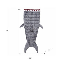 Grey Shark Weighted Throw Blanket