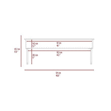 49 英寸黑色木質矩形升降頂咖啡桌