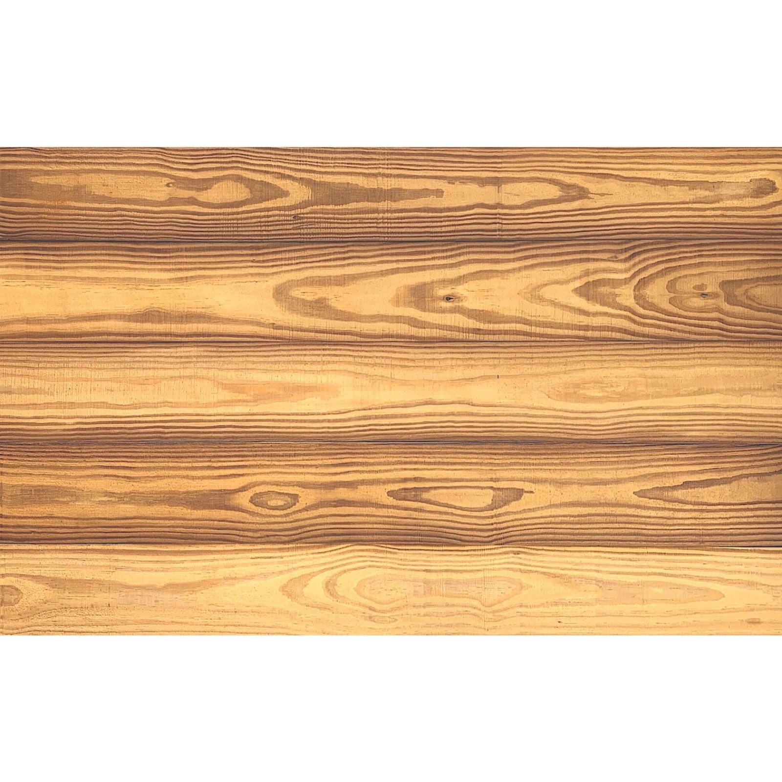 Juego de tablones de pared de madera de grano dorado termotratada de 5" x 48"
