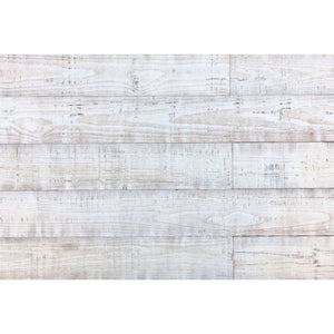 5" x 48" Thermo Treated Whitewash Wood Large Wall Plank Set