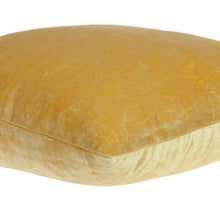 22 X 22 Yellow Zippered Cotton Blend Throw Pillow