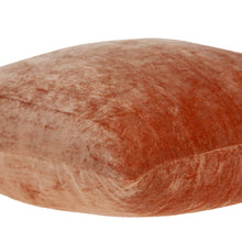 22 X 22 Orange Zippered Cotton Blend Throw Pillow