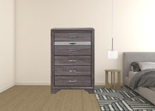 Grey Wood Six Drawer Standard Chest 35