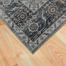 4' X 6' Sage Oriental Power Loom Stain Resistant Area Rug