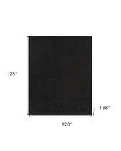 10' X 14' Black Non Skid Indoor Outdoor Area Rug