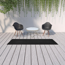 2' X 10' Black Non Skid Indoor Outdoor Runner Rug