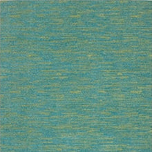 4' X 6' Blue And Green Striped Non Skid Indoor Outdoor Area Rug