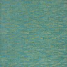 7' X 10' Blue And Green Striped Non Skid Indoor Outdoor Area Rug