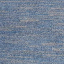 2' X 6' Blue And Grey Striped Non Skid Indoor Outdoor Runner Rug