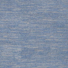 6' X 9' Blue And Grey Striped Non Skid Indoor Outdoor Area Rug