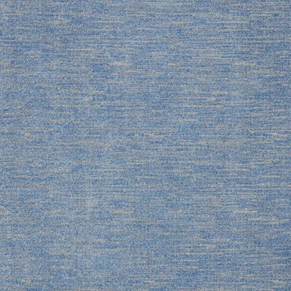 8' X 10' Blue And Grey Striped Non Skid Indoor Outdoor Area Rug