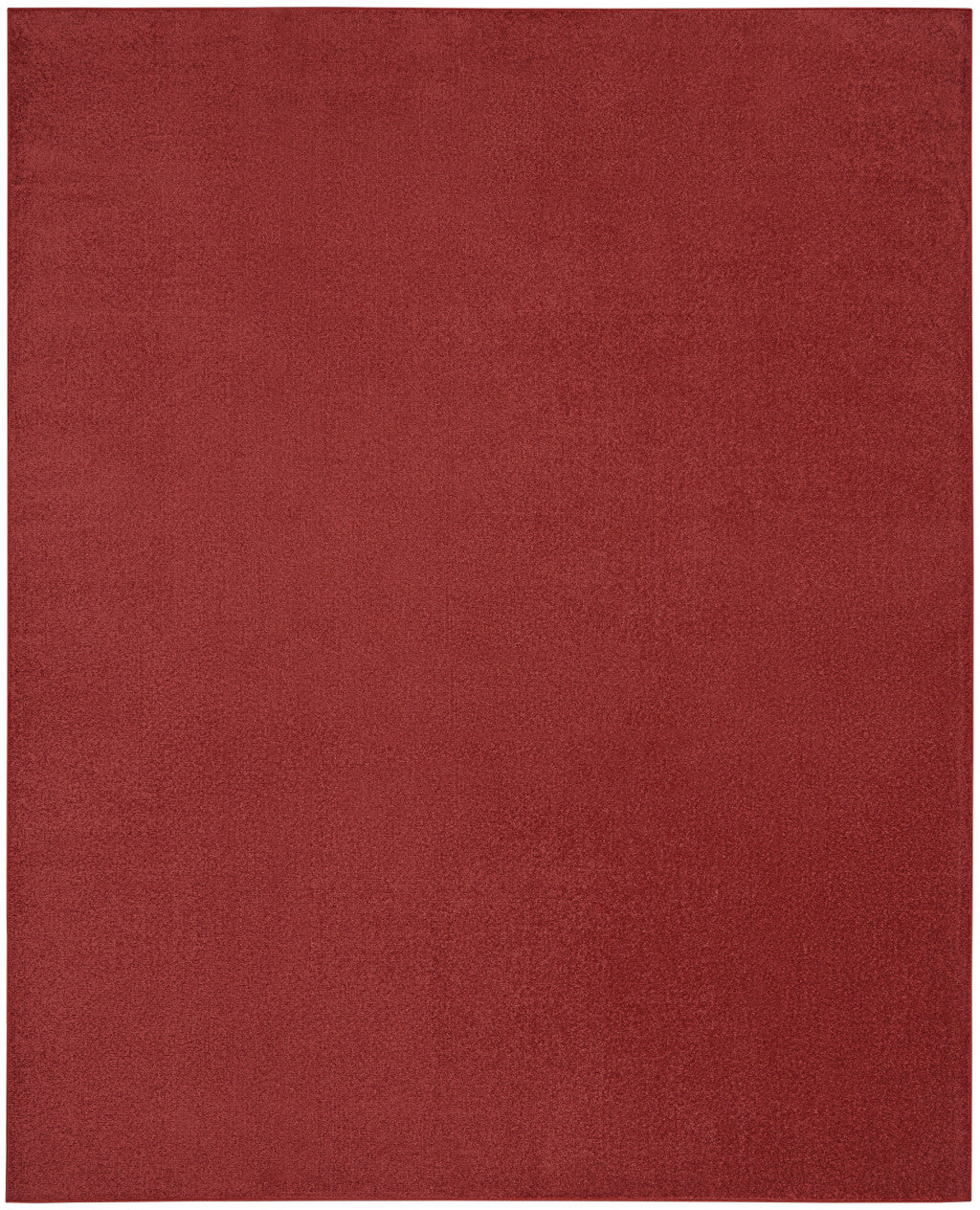 7' X 10' Brick Red Non Skid Indoor Outdoor Area Rug