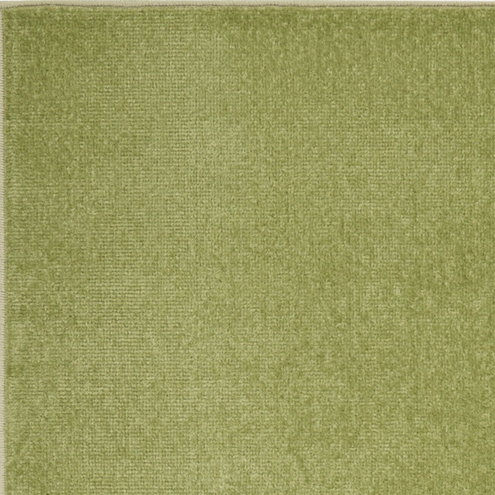 2' X 6' Green Non Skid Indoor Outdoor Runner Rug