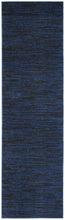 Midnight Blue Non Skid Indoor Outdoor Runner Rug - 2' x 10'